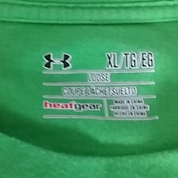 Men's Under Armour t-shirt bright green - Picture 3 of 5